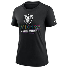 Nike Las Vegas Raiders Women's 2024 NFL Crucial Catch Tri-Blend T-Shirt Black