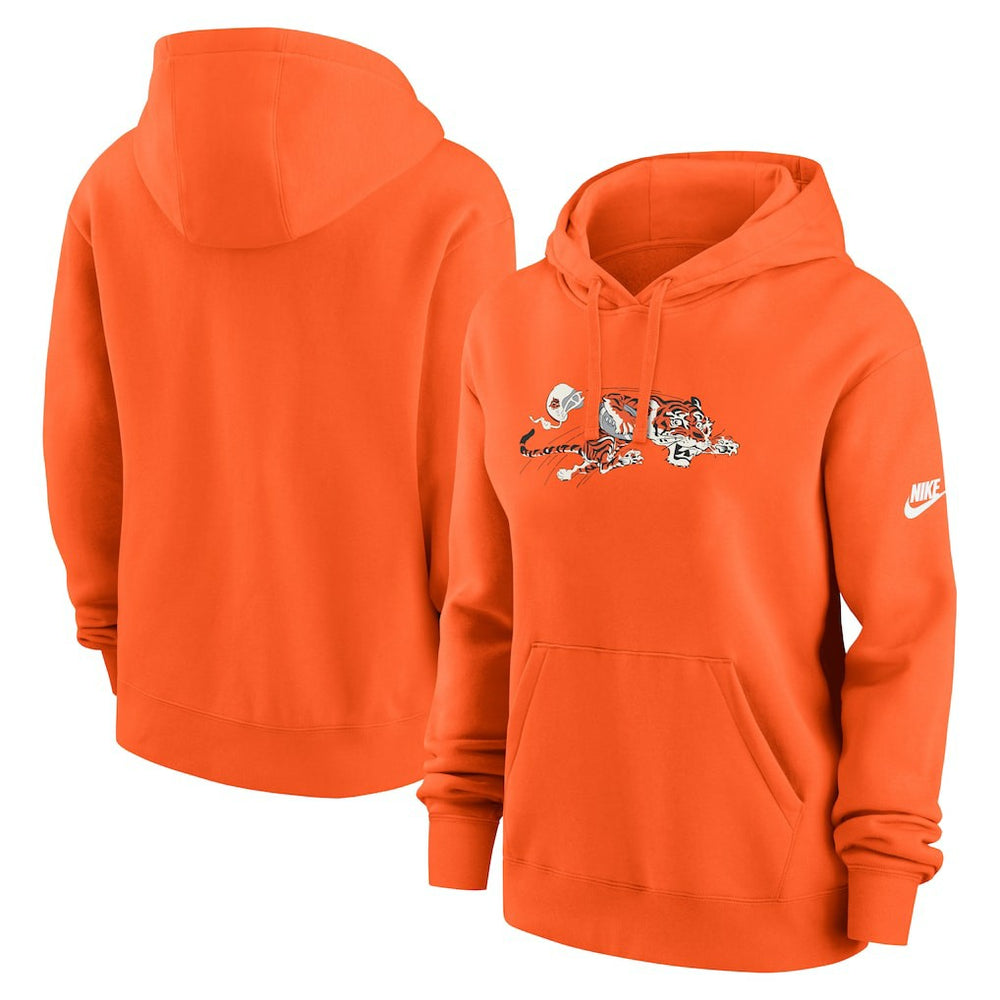 Nike Cincinnati Bengals Women's Club Fleece Hoodie Orange
