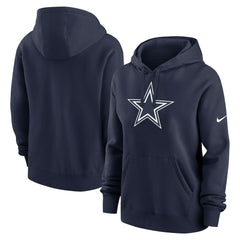 Nike Dallas Cowboys Women's Club Fleece Hoodie Navy