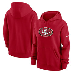 Nike San Francisco 49ers Women's Club Fleece Hoodie Scarlet