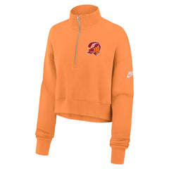 Nike Tampa Bay Buccaneers Women's Rewind Phoenix Half-Zip Sweatshirt Orange