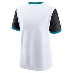 Nike Jacksonville Jaguars Women's Rewind Ringer T-Shirt White/Black
