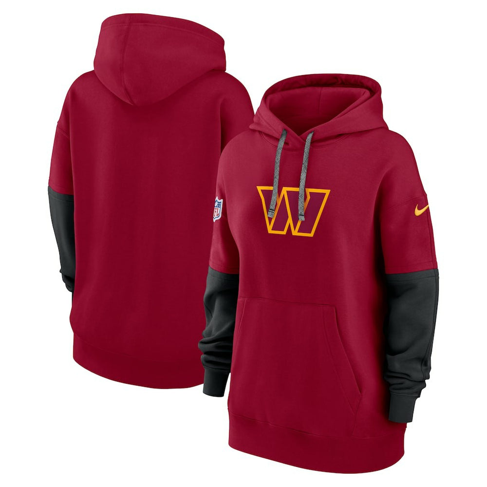 Nike Washington Commanders Women's Sideline Essential Hoodie Burgundy