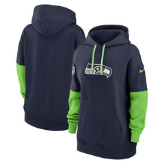 Nike Seattle Seahawks Women's Sideline Essential Hoodie College Navy