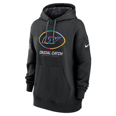 Nike New York Jets Women's 2024 NFL Crucial Catch Club Pullover Hoodie Black