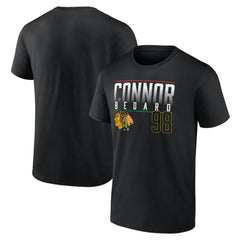 Connor Bedard Chicago Blackhawks Fanatics Name & Number T-Shirt - Black - NHL 200860463
