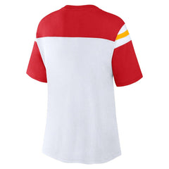 Fanatics Kansas City Chiefs Women's Cheer Chant Fashion Crop Top White/Red