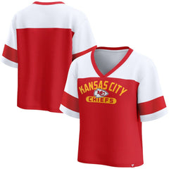 Fanatics Kansas City Chiefs Women's Homeschool Jersey Poly V-Neck
Fashion Top Red/White