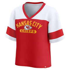 Fanatics Kansas City Chiefs Women's Homeschool Jersey Poly V-Neck
Fashion Top Red/White