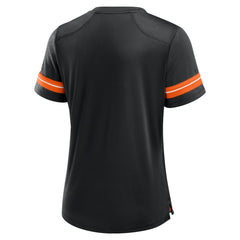 Fanatics Cincinnati Bengals Women's Play Script Lace-Up T-Shirt Black