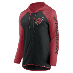 Fanatics Arizona Cardinals Women's Script Full-Zip Hoodie Black/Cardinal