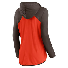 Fanatics Cleveland Browns Women's Script Full-Zip Hoodie Orange/Brown