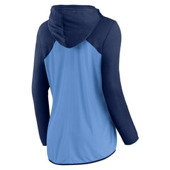Fanatics Tennessee Titans Women's Script Full-Zip Hoodie Light Blue/Navy