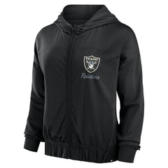 Fanatics Las Vegas Raiders Women's Script Lock Full-Zip Hoodie Black