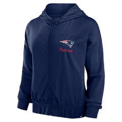 Fanatics New England Patriots Women's Script Lock Full-Zip Hoodie Navy