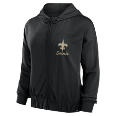 Fanatics New Orleans Saints Women's Script Lock Full-Zip Hoodie Black