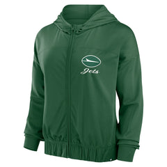 Fanatics New York Jets Women's Script Lock Full-Zip Hoodie Green