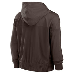 Fanatics Cleveland Browns Women's Script Lock Full-Zip Hoodie Brown