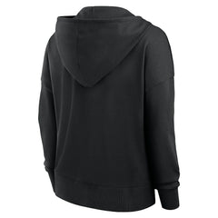Fanatics Cincinnati Bengals Women's Blitz Left Lace-Up Pullover Hoodie Black