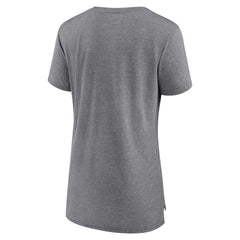 Fanatics New England Patriots Women's Up the Middle Tri-Blend T-Shirt Heather Gray
