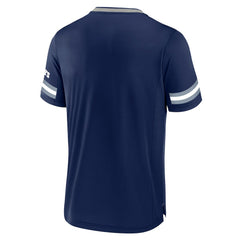 Fanatics Dallas Cowboys Stripe Stacking V-Neck T-Shirt Navy
