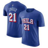Joel Embiid Philadelphia 76ers Name & Number T-Shirt Royal | Nike US