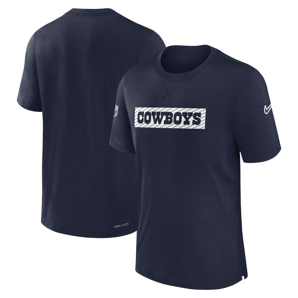Nike Dallas Cowboys 2024/25 Sideline Player Tri-Blend Performance T-Shirt Navy