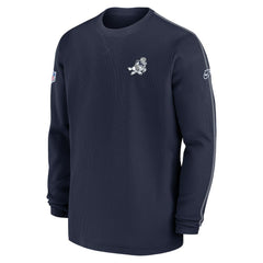 Nike Dallas Cowboys 2024 Sideline Coach Vintage Pullover Sweatshirt Navy