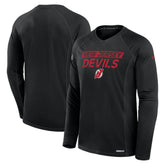 New Jersey Devils Fanatics Authentic Pro Rink Tech Long Sleeve T-Shirt - Black - NHL 200869635