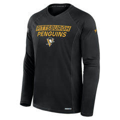 Pittsburgh Penguins Fanatics Authentic Pro Rink Tech Long Sleeve T-Shirt - Black - NHL 200869652
