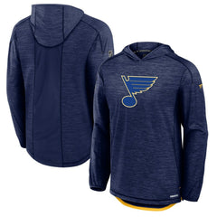 St. Louis Blues Fanatics Authentic Pro Rink Lightweight Pullover Hoodie - Navy - NHL 200869840