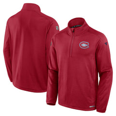 Montreal Canadiens Fanatics Authentic Pro Rink Quarter-Zip Jacket - Red - NHL 200869918
