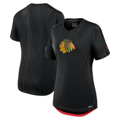 Chicago Blackhawks Fanatics Women's Authentic Pro Rink T-Shirt - Black - NHL 200870380