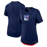 New York Rangers Fanatics Women's Authentic Pro Rink Tech T-Shirt - Navy - NHL 200870392