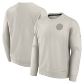 Edmonton Oilers Fanatics Authentic Pro Road Fleece Pullover Sweatshirt - Cream - NHL 200871188