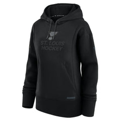 St. Louis Blues Fanatics Women's Authentic Pro Road Pullover Hoodie - Black - NHL 200871490