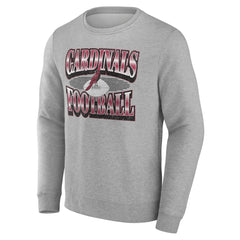 Fanatics Arizona Cardinals Chance Throwback Fleece Pullover Sweatshirt Heather Gray