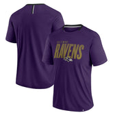 Fanatics Baltimore Ravens Defender Fade Slant T-Shirt Purple