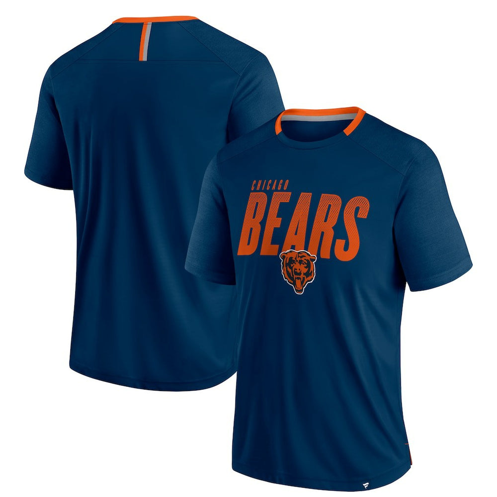 Fanatics Chicago Bears Defender Fade Slant T-Shirt Navy