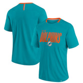 Fanatics Miami Dolphins Defender Fade Slant T-Shirt Aqua
