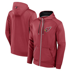 Fanatics Arizona Cardinals Defender Full-Zip Hoodie Cardinal