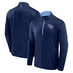 Fanatics Tennessee Titans Defender Long Sleeve Quarter-Zip Jacket Navy