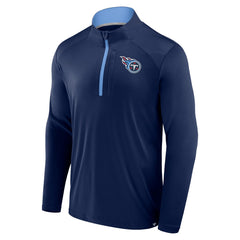Fanatics Tennessee Titans Defender Long Sleeve Quarter-Zip Jacket Navy