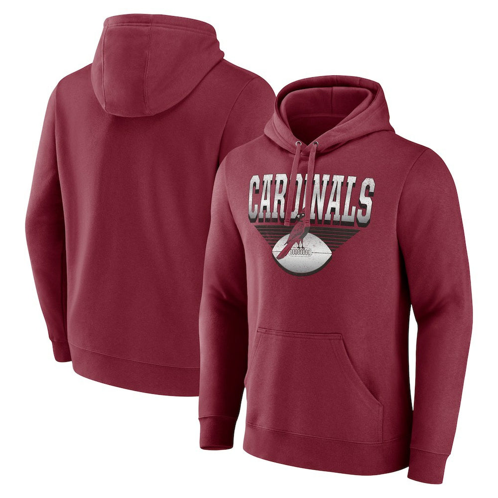 Fanatics Arizona Cardinals Geometric Chrome Pullover Hoodie Cardinal