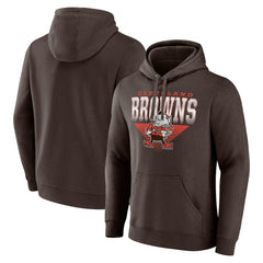 Fanatics Cleveland Browns Geometric Chrome Pullover Hoodie Brown