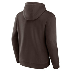 Fanatics Cleveland Browns Geometric Chrome Pullover Hoodie Brown