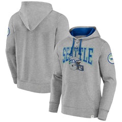 Fanatics Seattle Seahawks Label Maker Pullover Hoodie Heather Gray