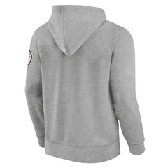 Fanatics Houston Texans Label Maker Pullover Hoodie Heather Gray