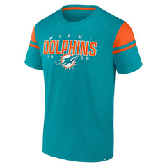 Fanatics Miami Dolphins Old School Play Slub T-Shirt Aqua