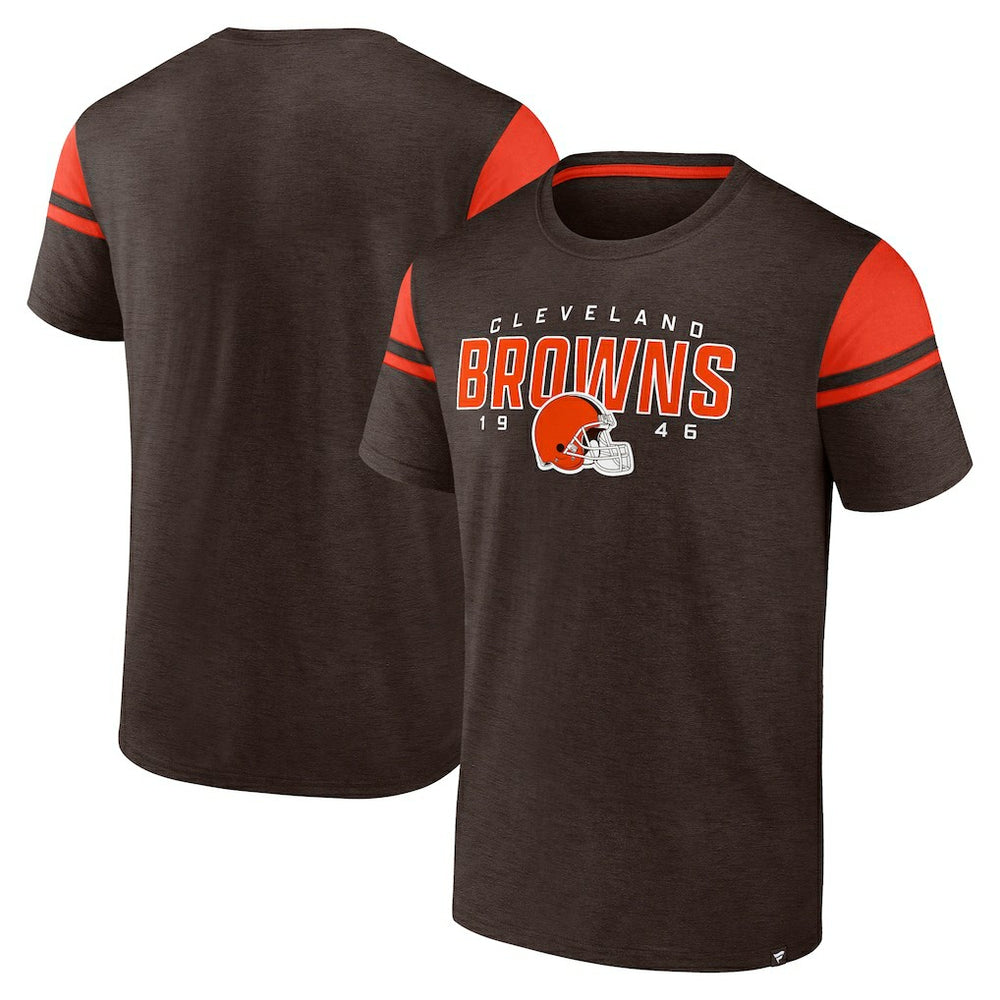 Fanatics Cleveland Browns Old School Play Slub T-Shirt Brown